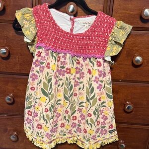 Matilda Jane Red and Pink Floral Dress